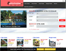 Tablet Screenshot of hotelsinkovalam.net